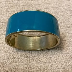 Teal & Gold cuff bracelet